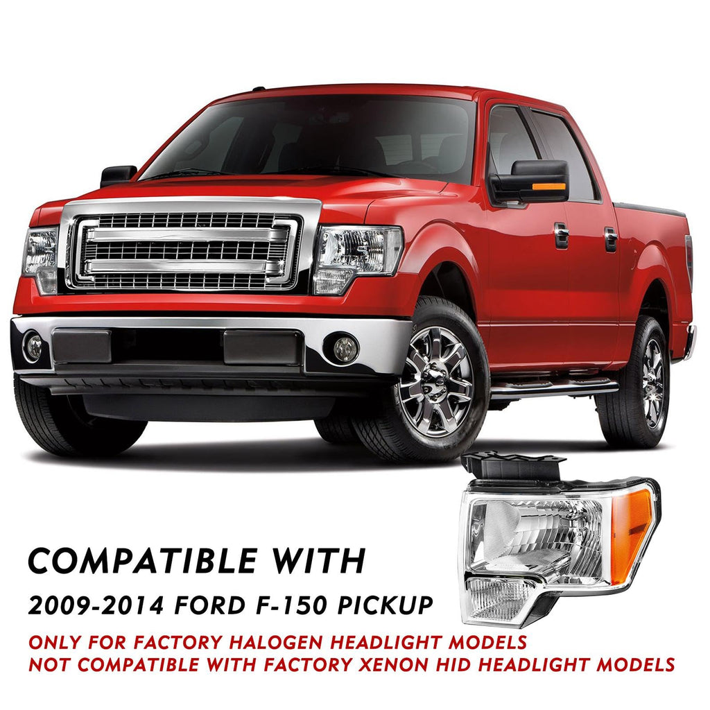 Headlights Assembly for 2009-2014 Ford F150