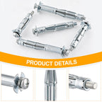 60PCS Molly Bolts Kit, Hollow Wall Anchor Assortment for Drywall