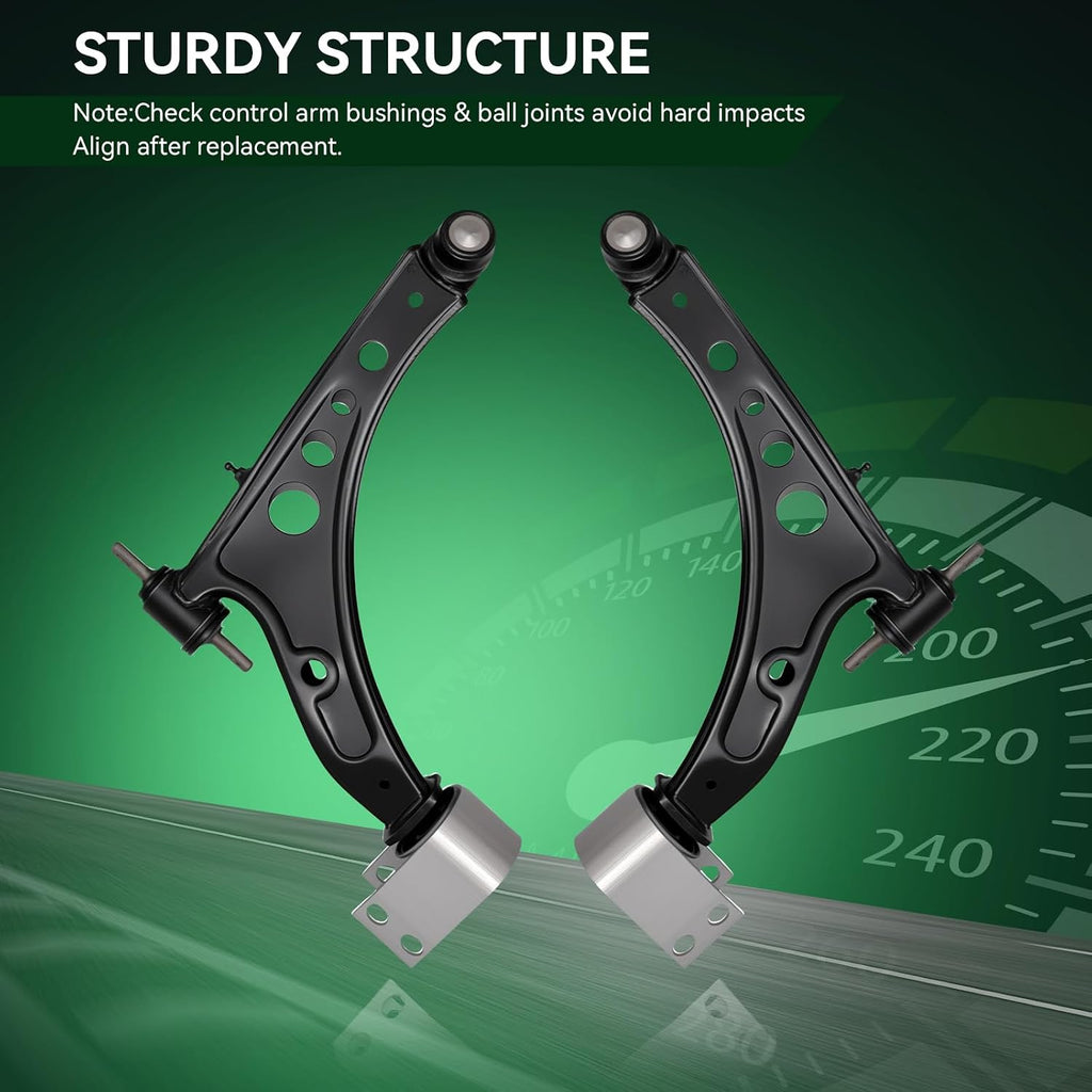 AUQDD 2Pc Suspension Front Lower Control Arm and Ball Joint Assembly Fit For 2016-2025 Chevy Malibu /17-19 Bu-ick LaCrosse, 18-20 Regal Sportback TourX (OE # 527-419 527-420 84198830 23421067)