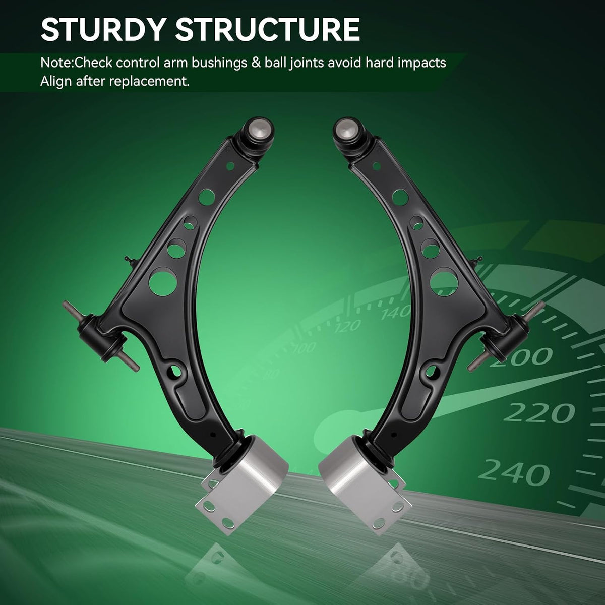 AUQDD 2Pc Suspension Front Lower Control Arm and Ball Joint Assembly Fit For 2016-2025 Chevy Malibu /17-19 Bu-ick LaCrosse, 18-20 Regal Sportback TourX (OE # 527-419 527-420 84198830 23421067)