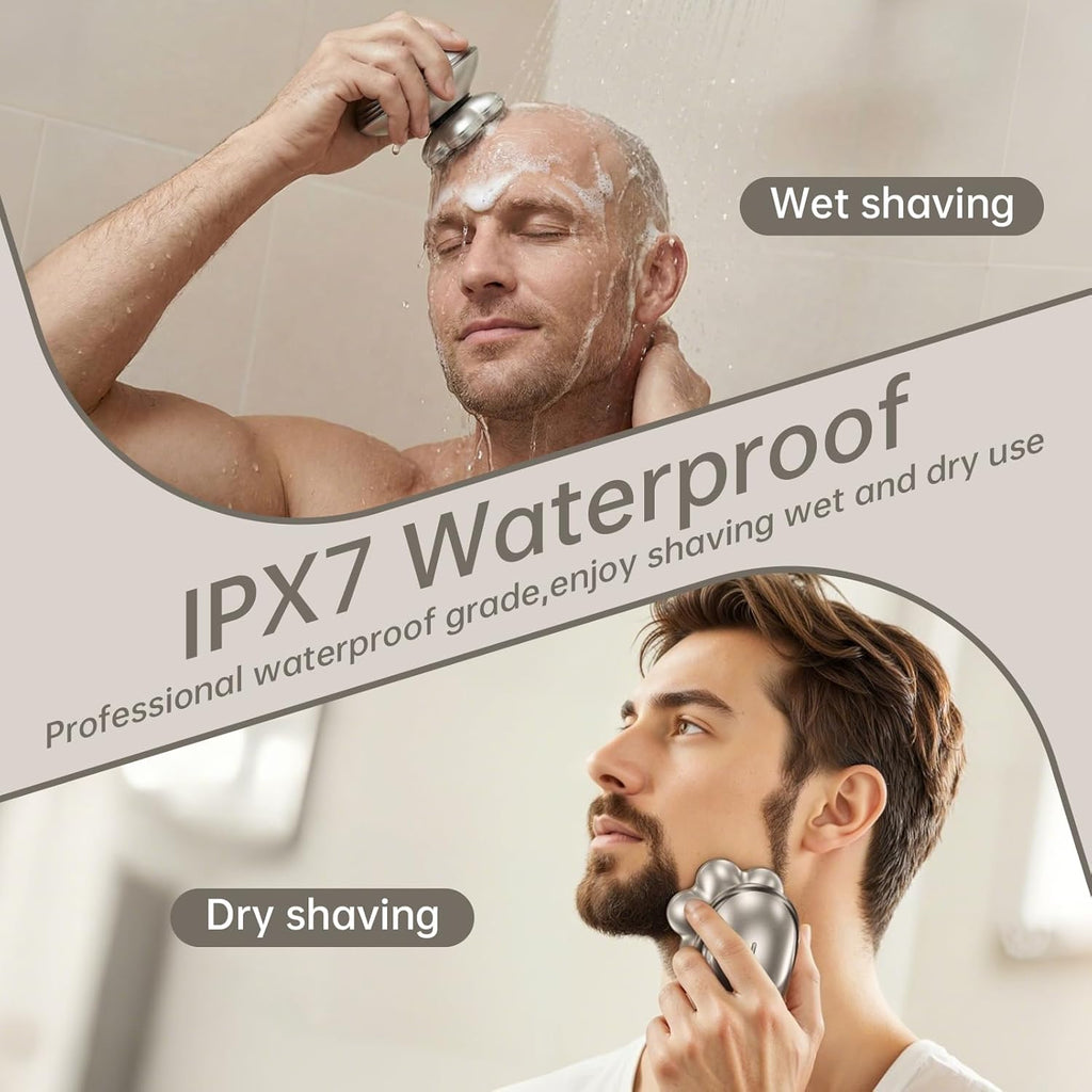 Head Shavers for Bald Men – Electric Razor for Men, 7D Magnetic Electric Shavers for Men, IPX7 Waterproof 5-in-1