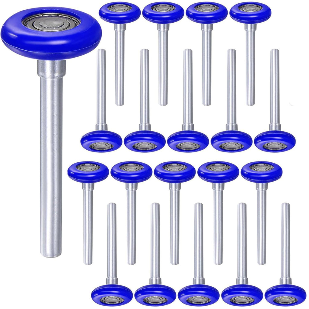 Durable 1.8 Inches Nylon Garage Door Rollers 6200ZZ 10 Ball Bearing 4.25 Inches Stem (4.25" Stem20Pack, 20)