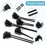 5 Pcs Waterproof Push Button Switch 12V SPST Switch with 4.5'' Lines KP-107
