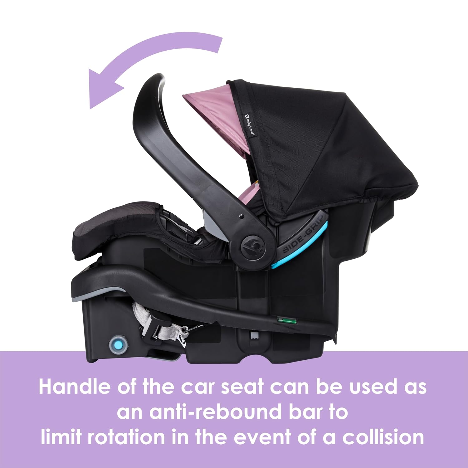 EZ-Lift PRO Infant Car Seat, Dash Rose – Lightweight Premium Carry, Plush Infant Cushioning, Adjustable Harness Support