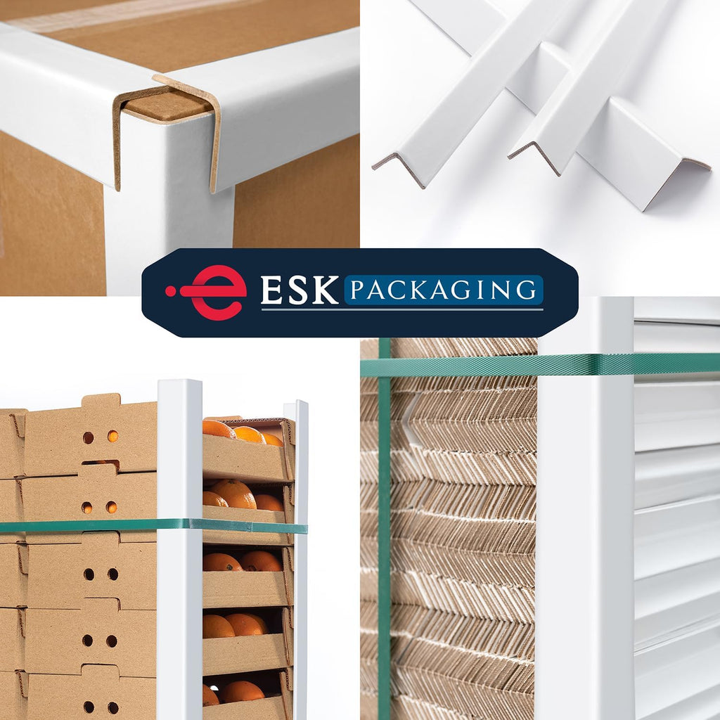 Cardboard Corners for Packing - 2"W x 2"D x 12"L, Medium Duty .160 ga, Pallet Box Corner Protectors, Angle Boards