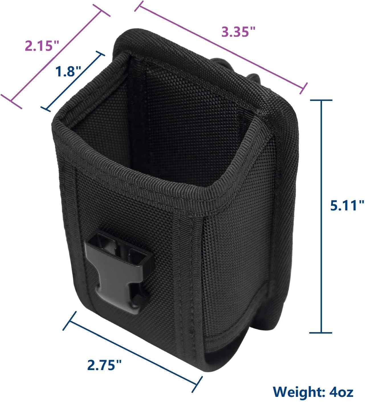 Universal Radio Pouch MOLLE Compact Tactical Radio Holster Holder for Duty Belt MOLLE Vest Walkie Talkies Case
