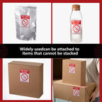 4 Rolls 3" x 4" 2000 Labels Do Not Stack Stickers, Heavy Duty Warning Labels for Shipping Boxes, Fragile Packages &