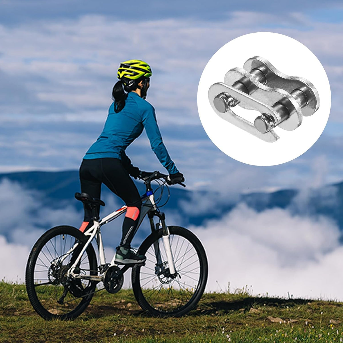PATIKIL 8Pcs #25 Roller Chain Offset Link Full Links for 04C Chain