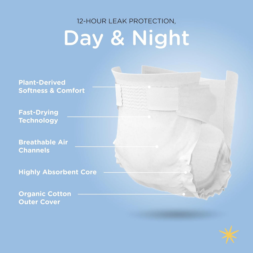 Non-Toxic Diapers for Sensitive Skin - Size 1, 33 Count