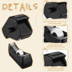 12 Pcs Tape Dispenser Core Replacement, Plastic Insert Wheel, Black