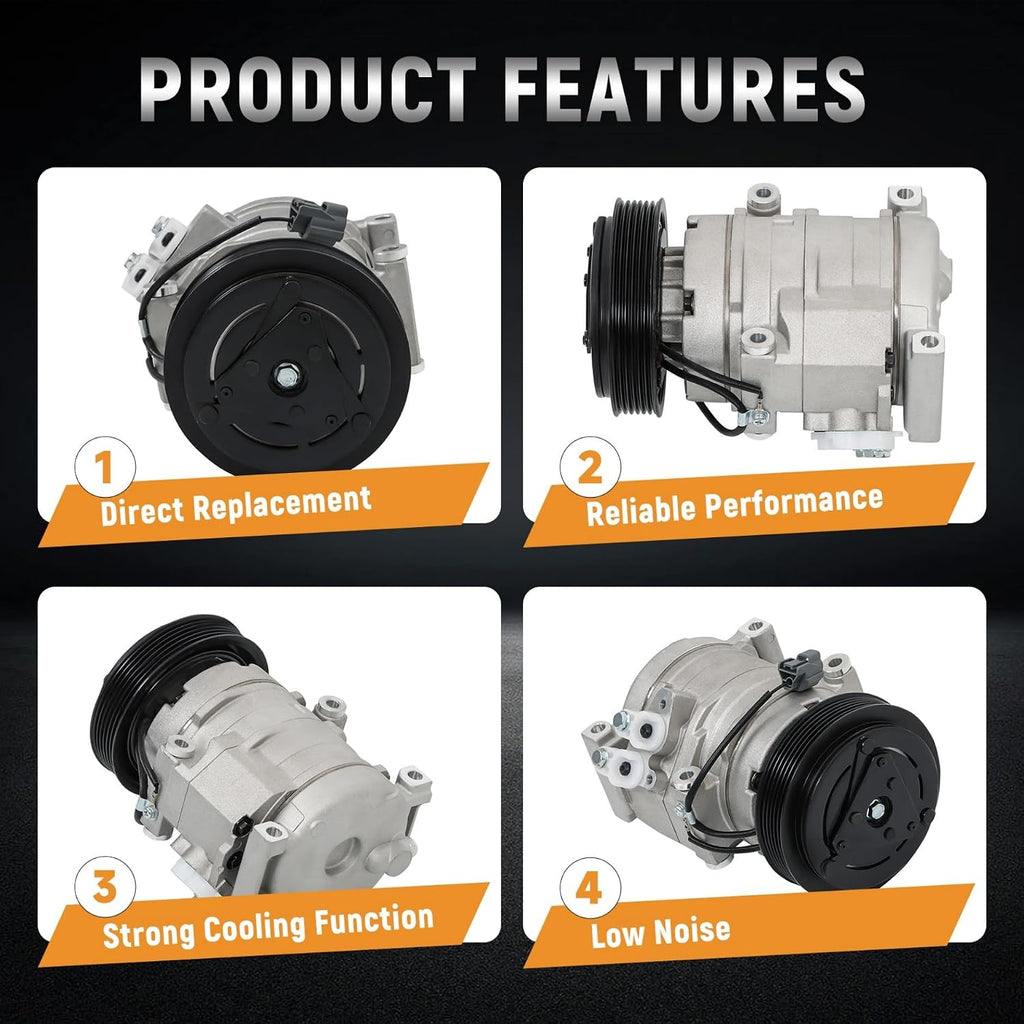 AC Compressor Replacement for MDX TL Accord Odyssey Pilot Ridgeline 2003-2008 CO 10736C 97307 IG307