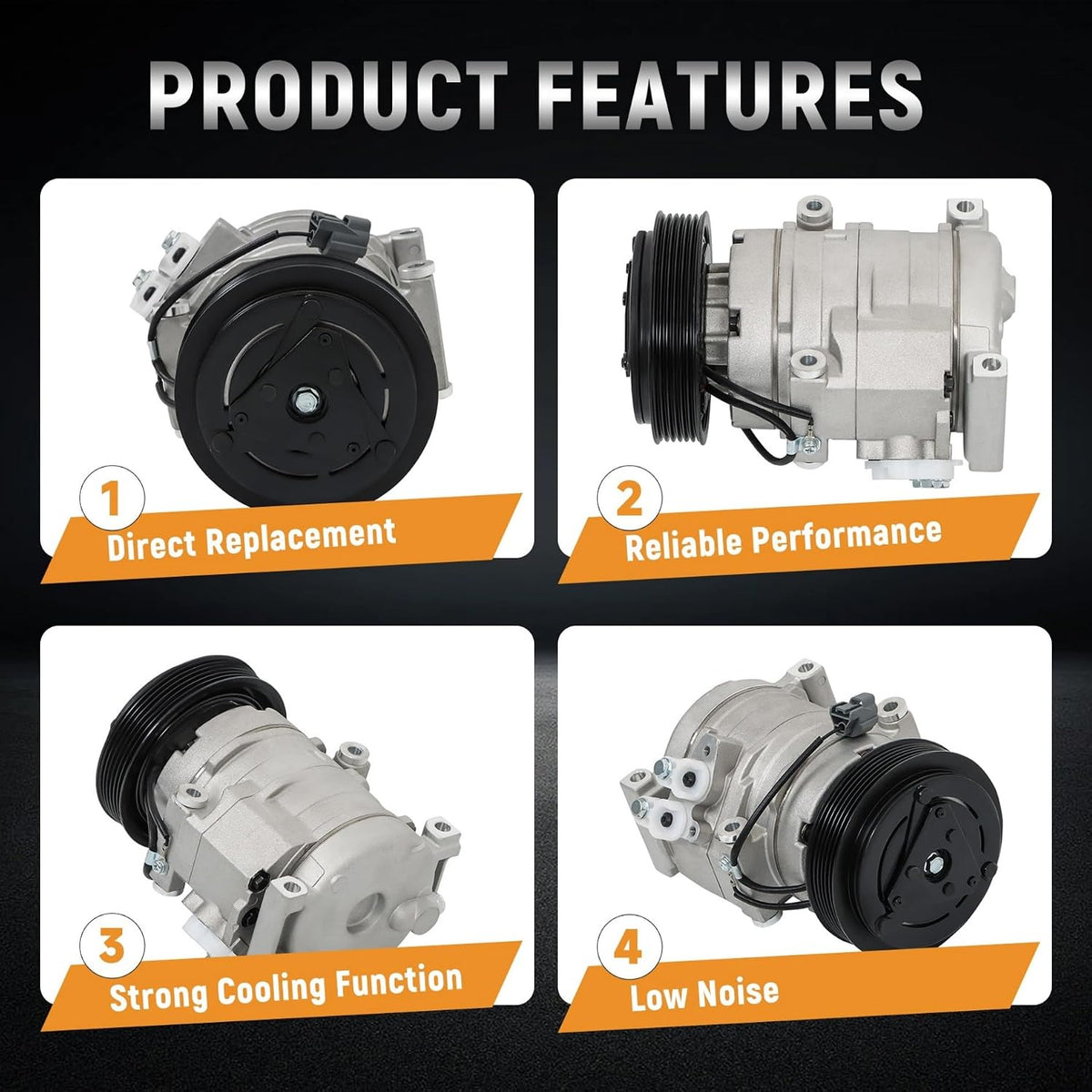 AC Compressor Replacement for MDX TL Accord Odyssey Pilot Ridgeline 2003-2008 CO 10736C 97307 IG307