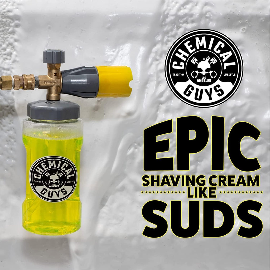 Big Mouth Foam Cannon & Blueberry Snow Foam Wash Soap Kit | Pressure-washer foam cannon paired with blueberry snow
