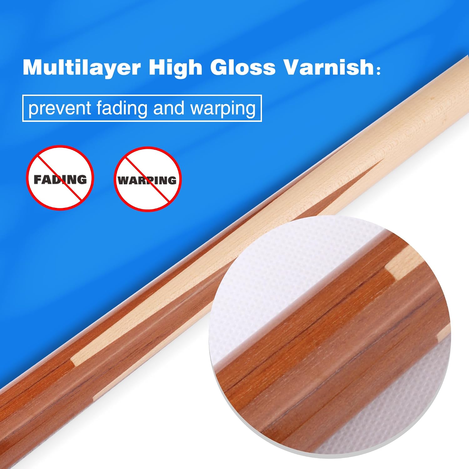 GSE 36"/42"/48"/52"/58" 1-Piece Canadian Maple Shorty Pool Cue Sticks | Solid Hardwood, Billiard House Bar Pool Cue