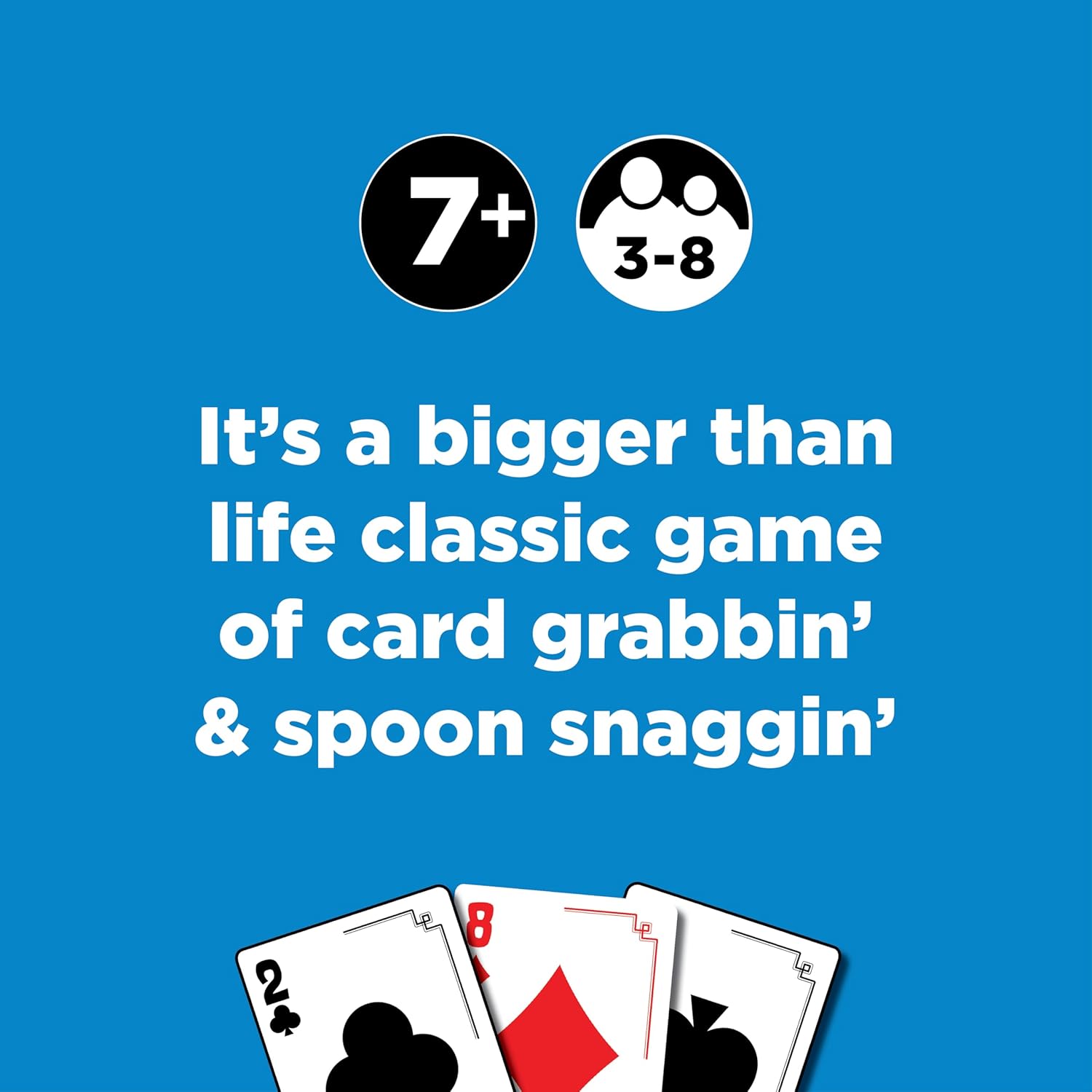 Giant Spoons,Card Games for Kids - Spoons Game,Deck of Cards,Fun Family Games for Kids and Adults, Playing Cards,Game