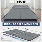 Ping Pong Table Top, Foldable Table Tennis Table Topper for Pool Table, Indoor Outdoor Table Tennis Conversion Top