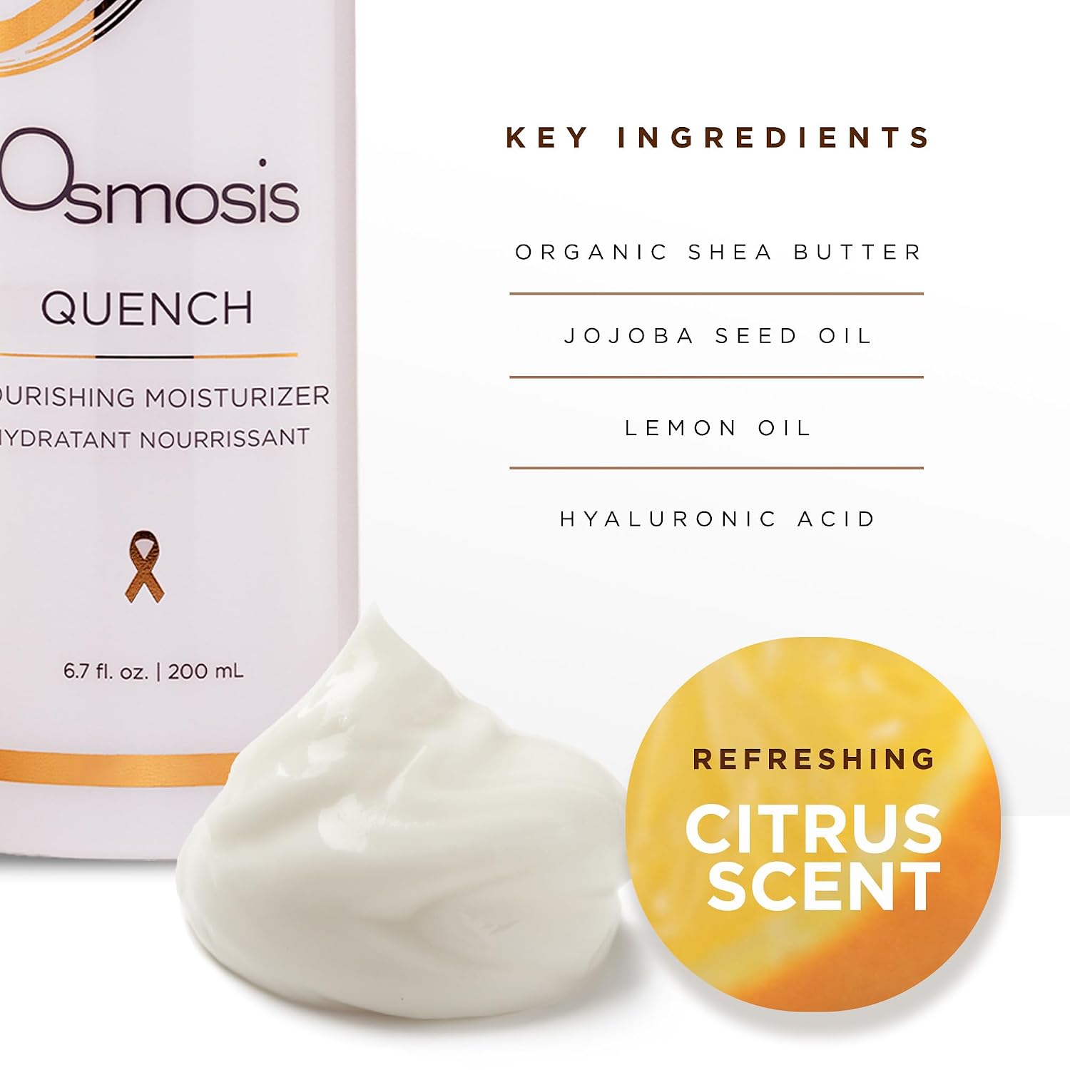 QUENCH Daily Hydrating Facial Moisturizer Face Lotion with Jojoba Oil, Shea Butter, and Hyaluronic Acid