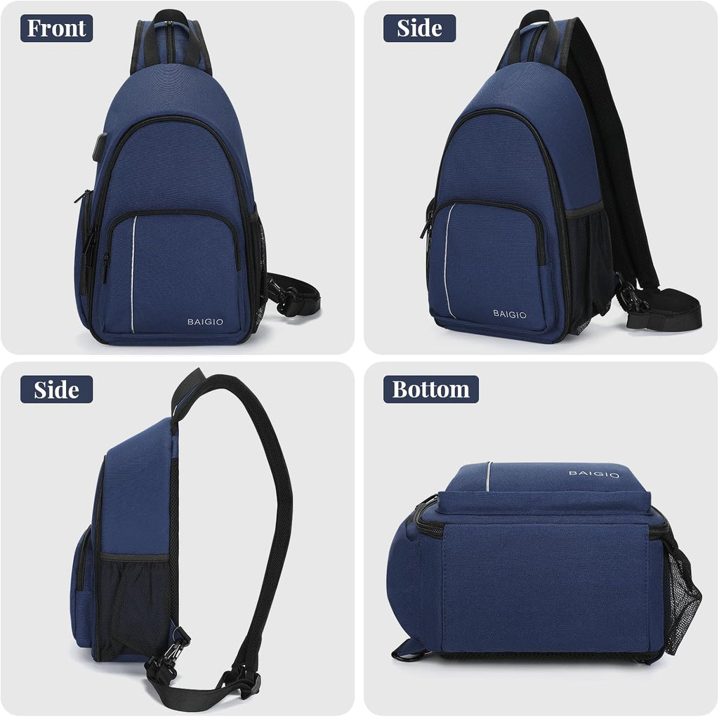 Camera Sling Bag Small Camera Backpack for Photographers,Water-resistant Camera Crossbody Bag Travel Caemra Backpack