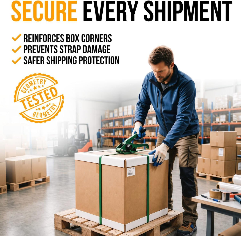 12" x 2" x 2" Cardboard Edge Protectors, 0.12" Thick, Pack of 100