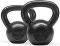 Kettlebell Sets, 5 - 10 - 15 - 20 - 25 - 30 LB Cast Iron Strength Training Kettlebells, Wide Handles & Flat Bottom
