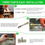 4 Packs TK95029 CAT 1 Quick Hitch Bushing Kit with Top Link and Lynch Pin
