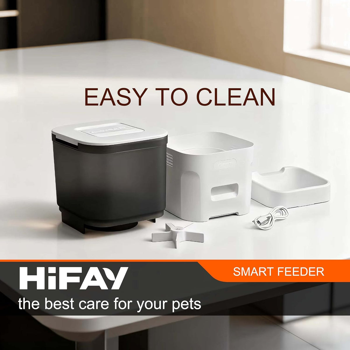ATX4 Automatic Cat Feeder – 4L Timed Cat Dry Food Dispenser ，Food Dispensing Remains Functional After Power outages.