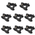 8Pcs Roller Chain Offset Link #35, Half Link Roller Chain, Carbon Steel Crank Link, Standard Chain End Split Links for Industrial and Mechanical Applications