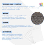 Mat Board Center 25 Pack 8x10 Corrugated Cardboard Sheets 1/8" Flat Pads