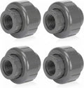 Pangda 4 Pack 1/2 Inch PVC Union Pipe Compatible with 898 Series