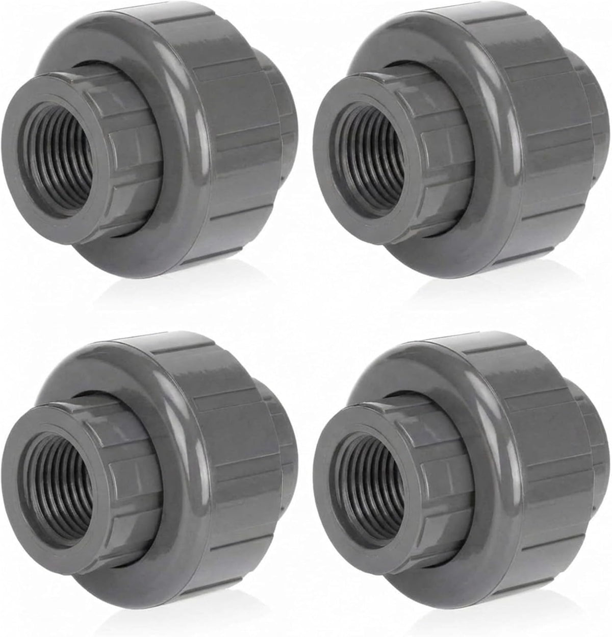 Pangda 4 Pack 1/2 Inch PVC Union Pipe Compatible with 898 Series