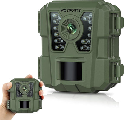 Mini Trail Camera 24MP 1080P HD Game Camera with Night Vision Motion Activated Waterproof,Trail Cam with Fast Trigger