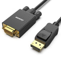 DisplayPort to VGA Cable, 1.8M Display Port of Computer/Laptop to VGA of Monitor/Projector Gold-Plated Adapter (Not