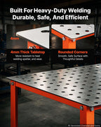 Upgraded Welding Table 36" x 24" Welding Workbench 800LBS Capacity