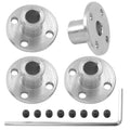 PHITUODA 4 Pcs 6mm Rigid Flange Coupling Connector
