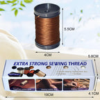 Extra Strong Repair Upholstery Sewing Thread Kit Including 5 Rolls Nylon Thread