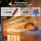 24 inches X-Large 1500W Electric Space Heaters for Indoor Use