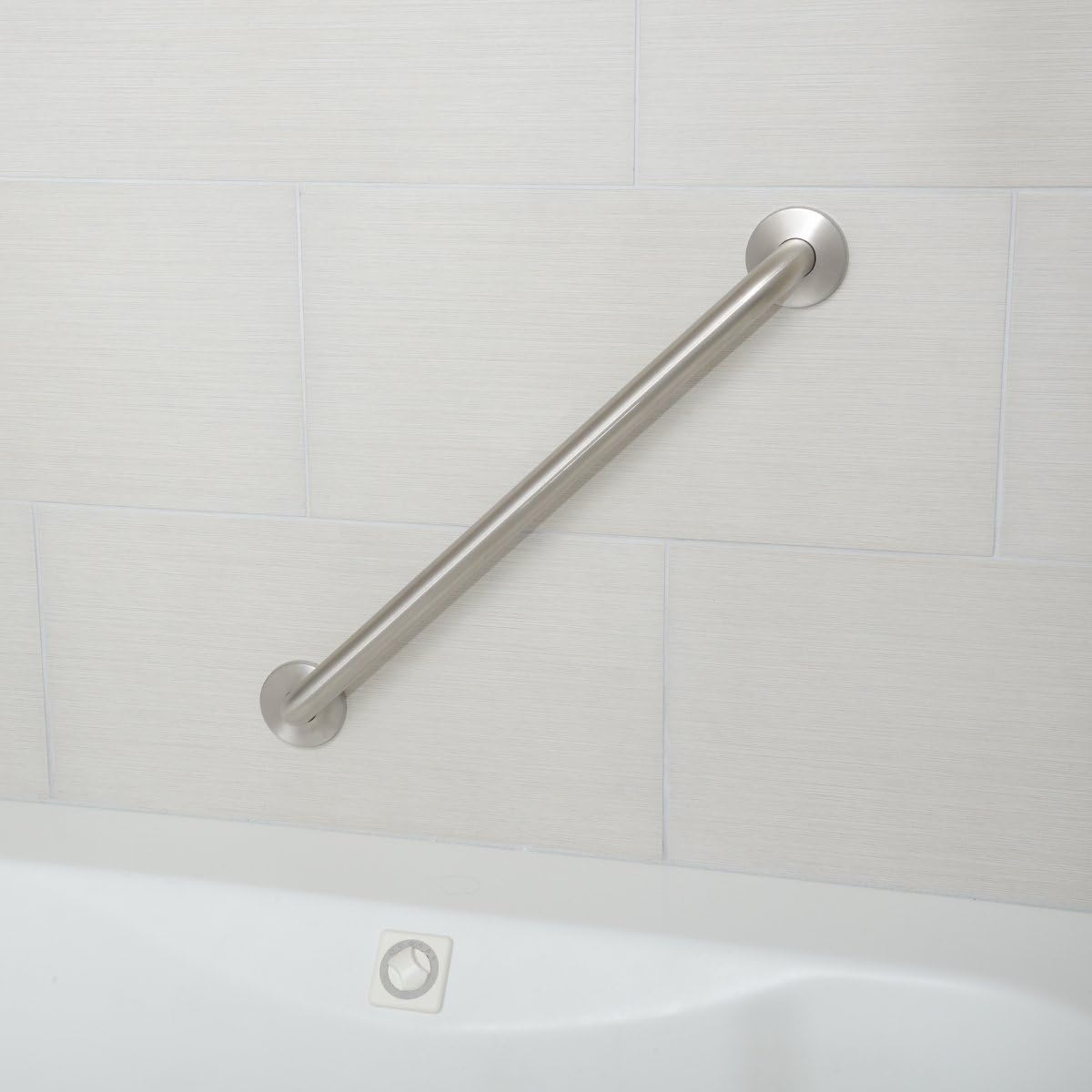 Bathroom Handicap Safety Grab Bar, 24-inch Length, 1.25 Inch Diameter, Shower, 500LBs Capacity, ADA Compliant