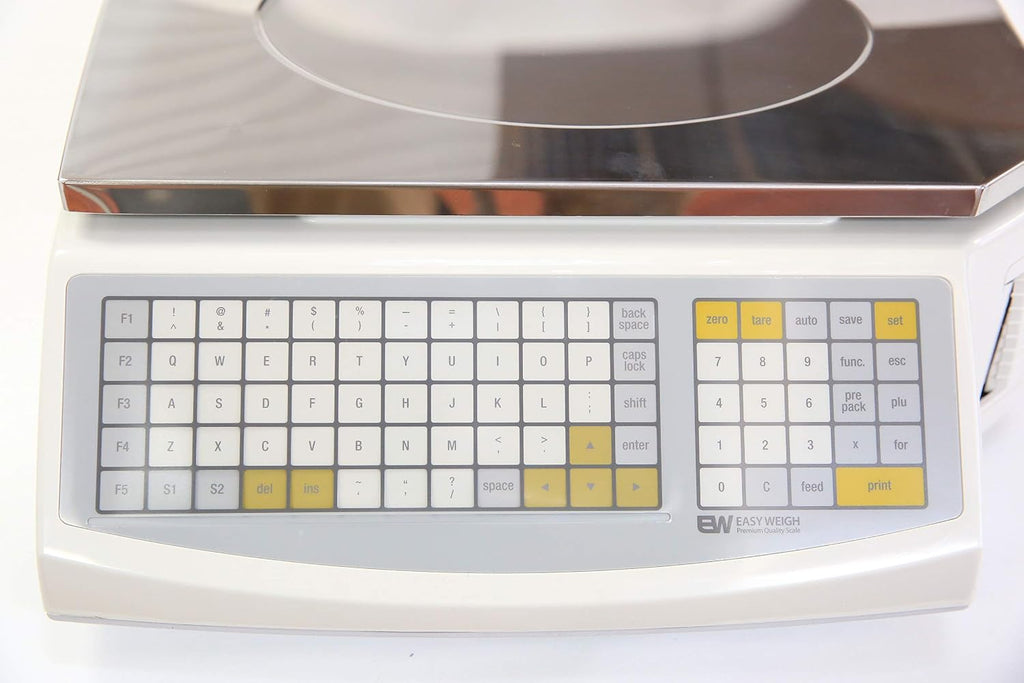 LS-100 60 LB Dual Range Fast Reliable Price Computing Printing Scale, LED & Alpha Large LCD, NTEP, Heavy Duty, Easy