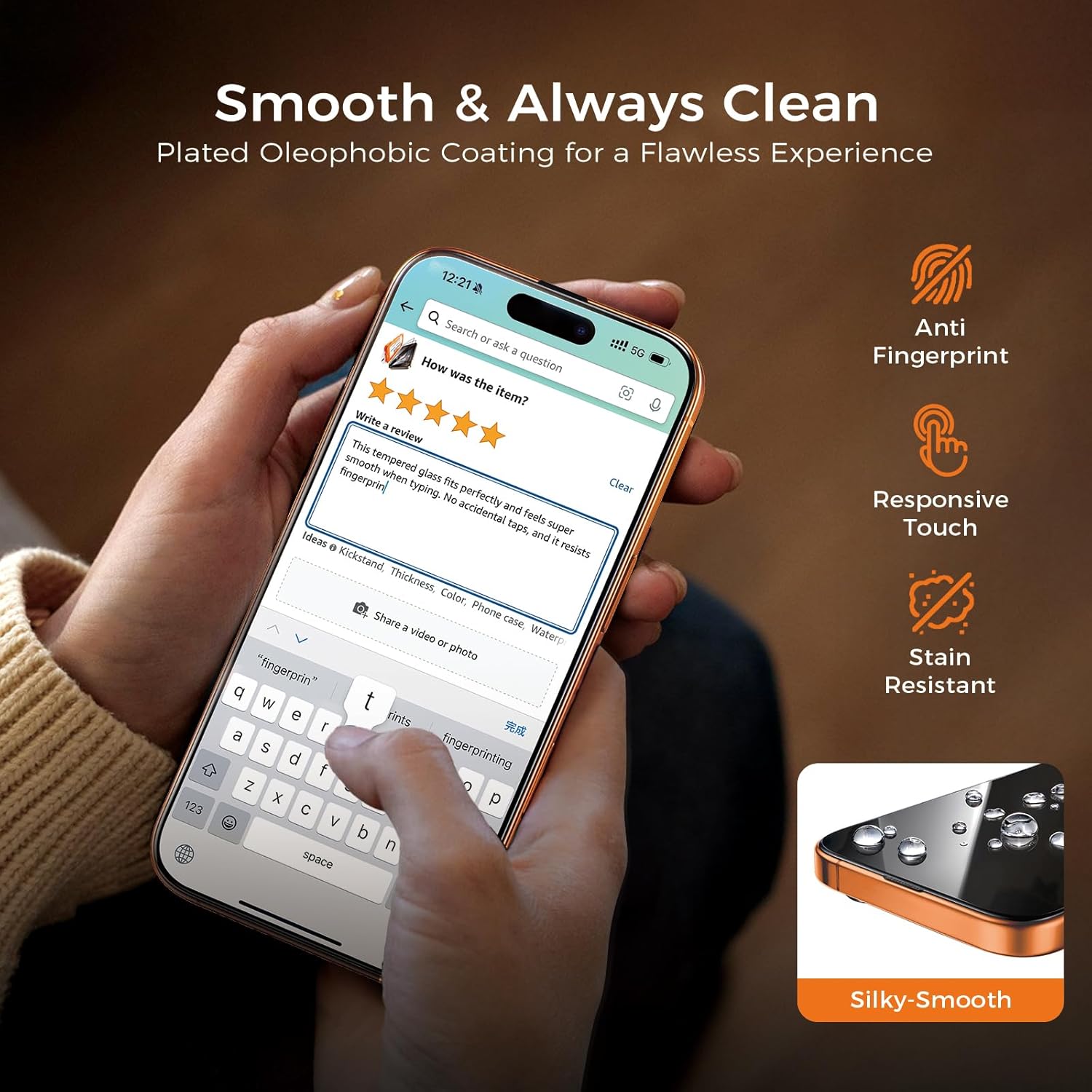 NeverBreak 9H+ Hardness for iPhone 17 Pro Screen Protector 12FT Military Grade Protection (Scratch, Shatter, Drop