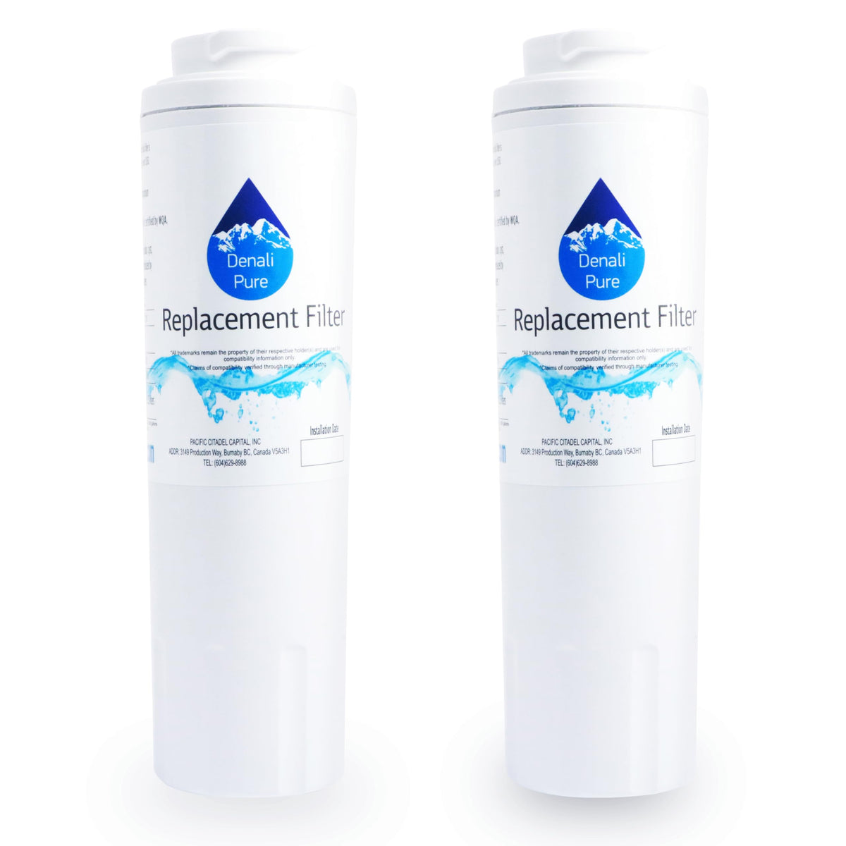 2-Pack Replacement for Amana ARSE67RBW Refrigerator Water Filter