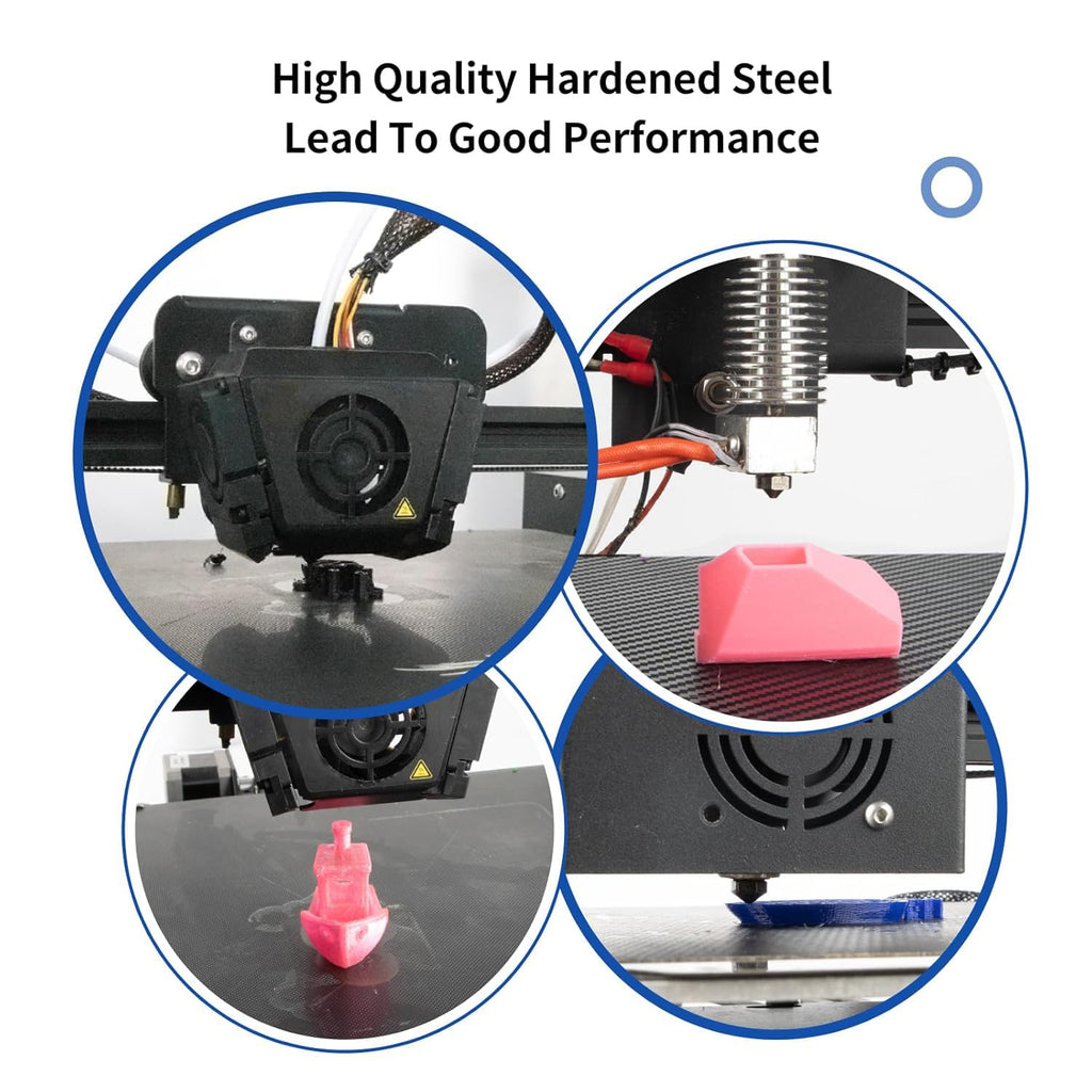 IdeaFormer 8Pcs Hardened Steel V6 Nozzle Kit, 3D Printer V6 Hotend Extruder Nozzles 0.4mm 0.6mm 0.8mm for Anycubic i3