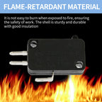 8 Pack KW7-0 Micro Contact Switch, 2-Pin Normally Open, 16A 125V-250V