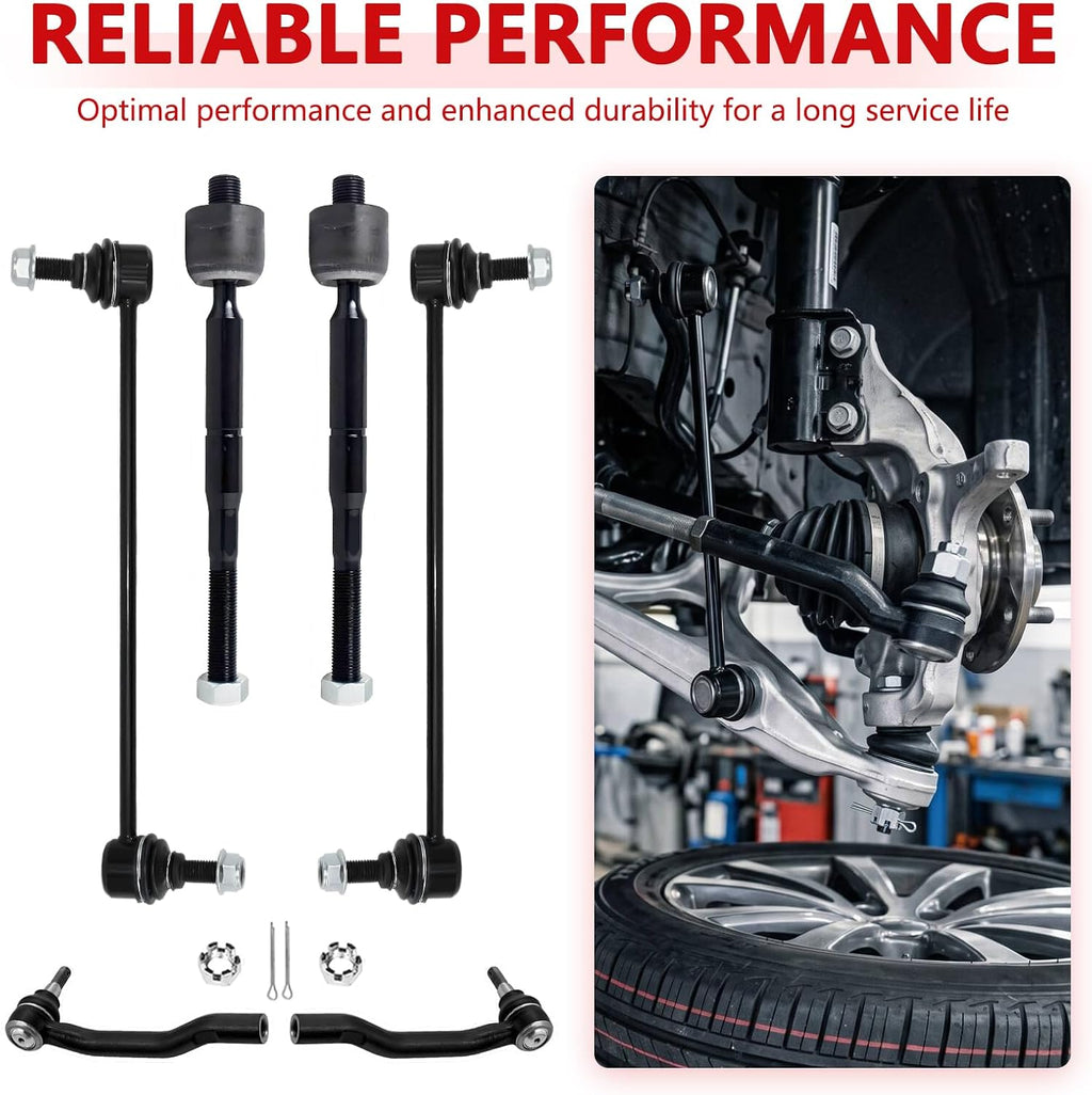 Front Lower Control Arm Suspension Kit Fit Nissan Altima 2014-2018,2013 Altima 4 Door Models,Nissan Maxima 2016-2023,w/Ball Joint 2 Sway Bar Link 4 Outer & Inner Tie Rod End