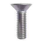 M12-1.75 x 30MM Flat Head Socket Cap Screws, Allen Socket Drive, Din 7991, Stainless Steel A2-70, Full Thread, Plain Finish, Flat Point, Quantity 5 By Fastenere
