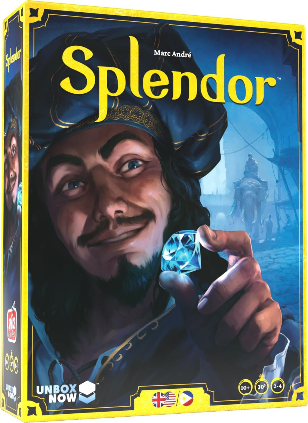 Splendor Board Game - Gem Trading & Engine-Building Strategy for Adults & Families, Adult Board Games, Family Fun for