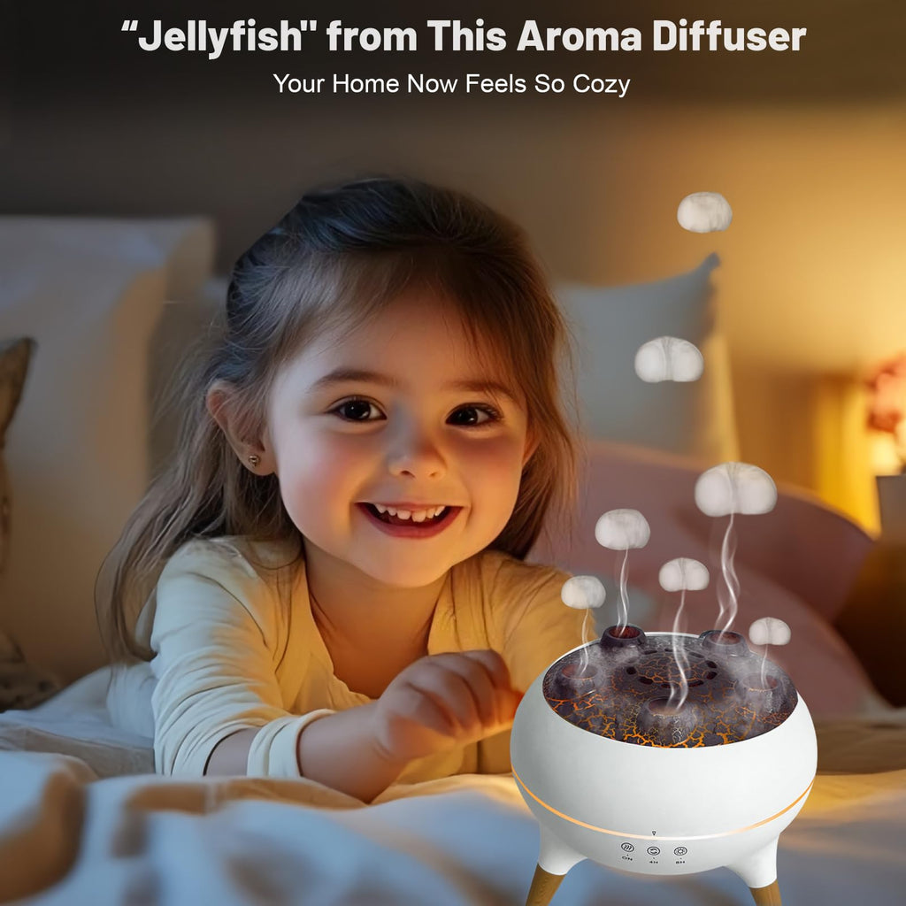 Aroma Diffuser with 7-Color Changing Lights, Quiet Ultrasonic Essential Oil Diffuser for Home, Auto Shut-Off, Cool