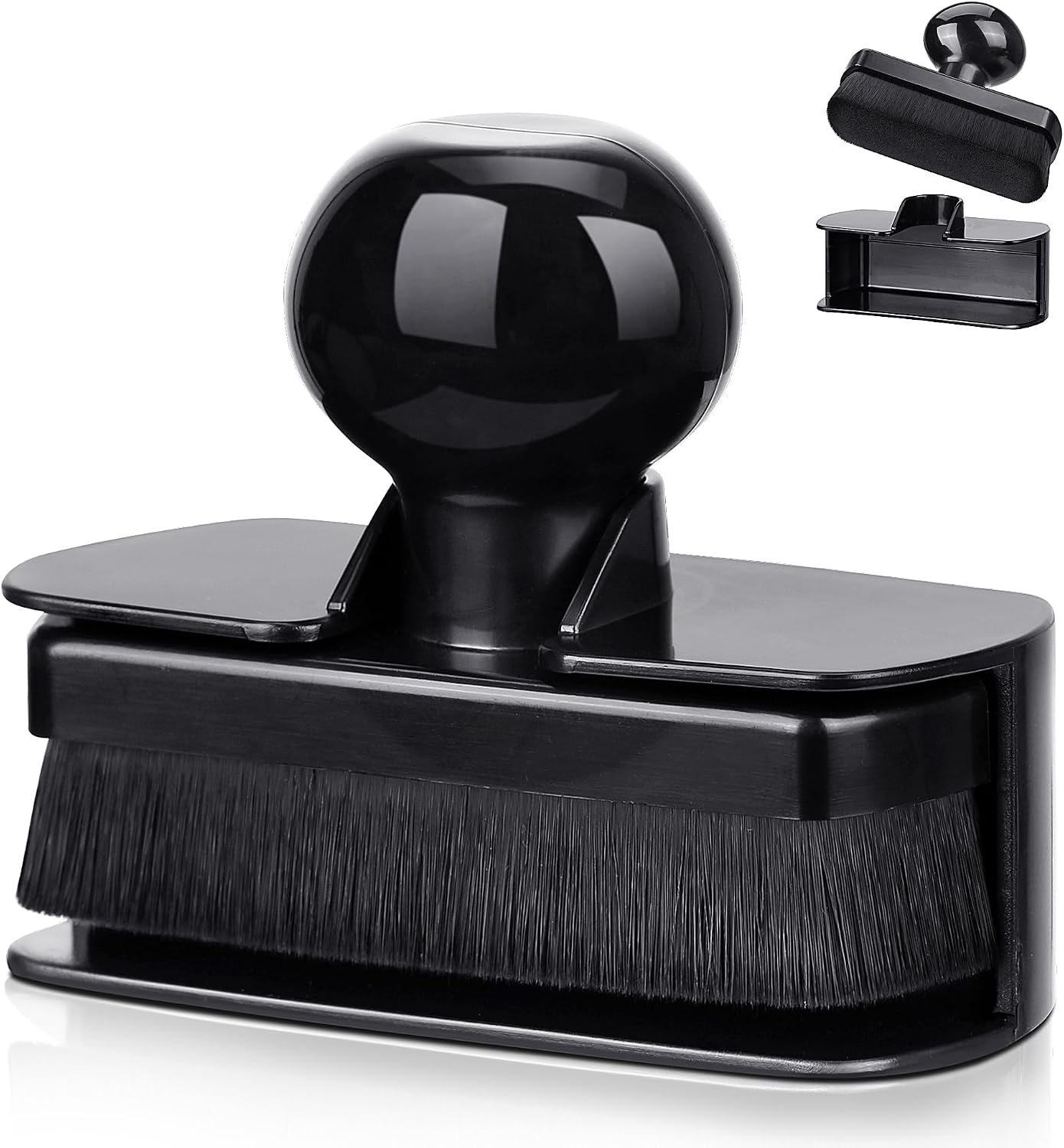 Car Tire Shine Applicator,Large Vegan Tire Shine Brush - Automotive Tire Dressing Applicator Brush with Storage Stand