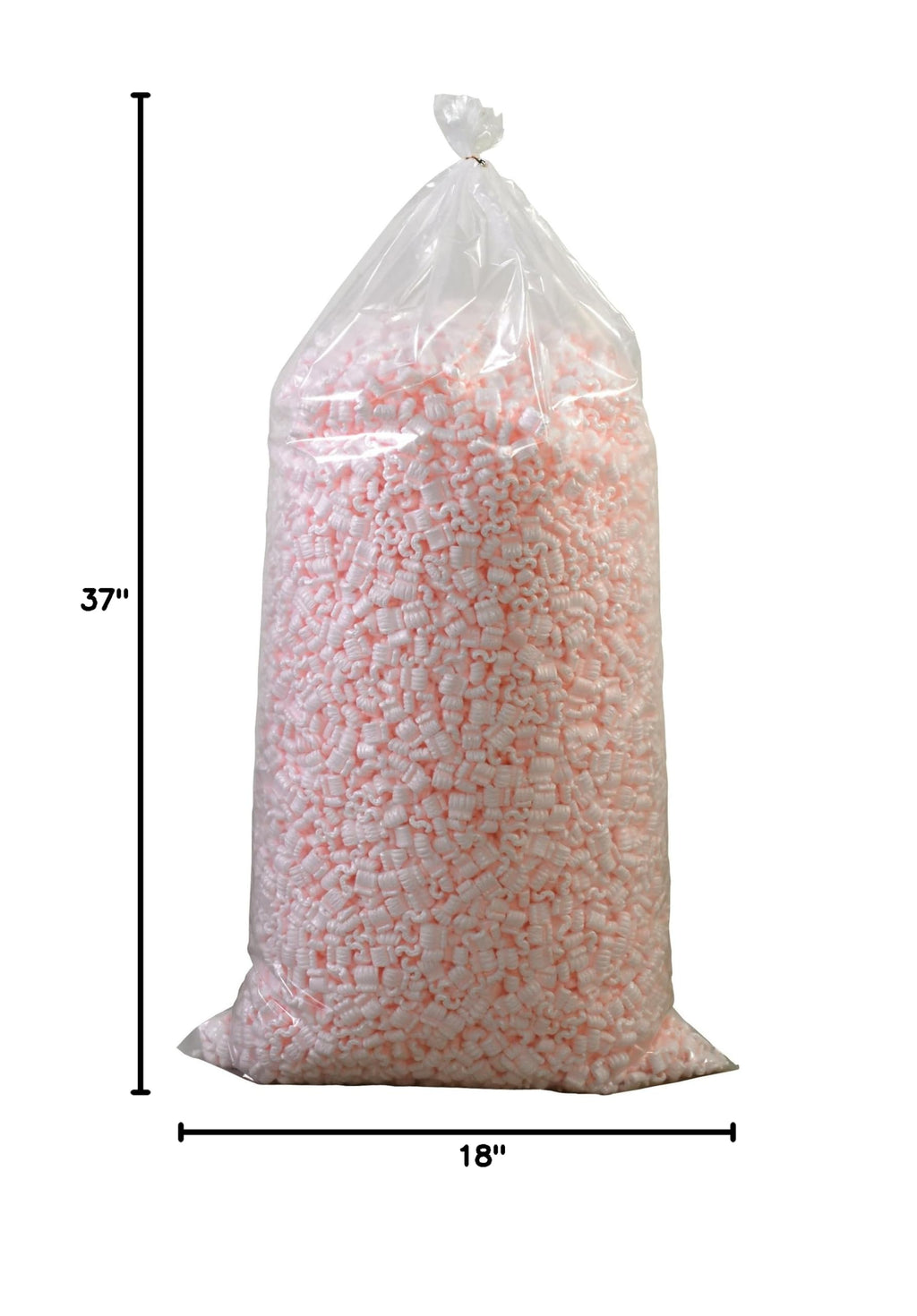 Loose Fill, Anti-Static, 7 Cubic Feet, Pink, 1 Each