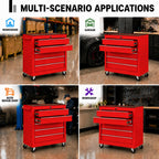 Rolling Tool Chest with Wheels, 5 Drawer Tool Storage Cabinet