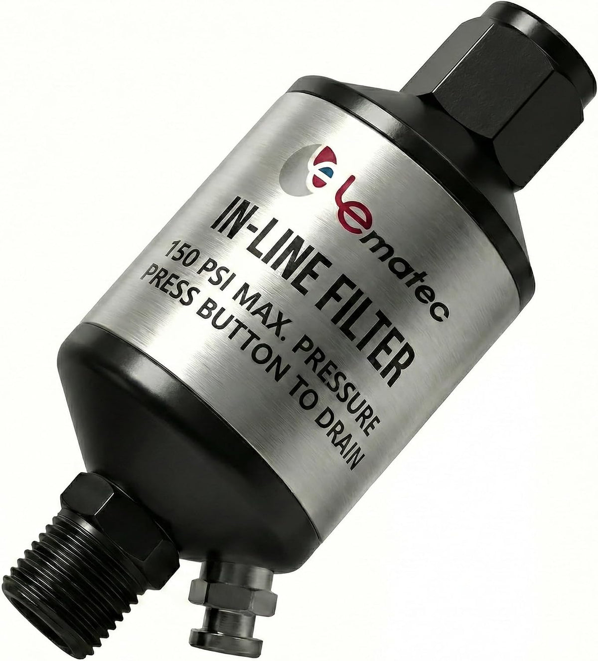 LE LEMATEC Air Compressor Water Separator, 1/4" NPT Inline Filter